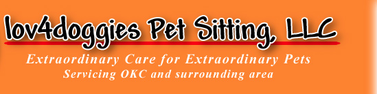 lov4doggies Pet Sitting, LLC - Extraordinary Care for Extraordinary Pets - Servicing OKC and surrounding area.